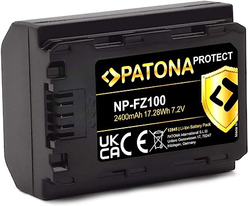 PATONA Protect NP-FZ100 2400mAh Kamera Akku mit V1 Schutzgehäuse von PATONA