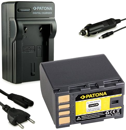 PATONA Set 3in1 Ladegerät mit Akku BN-VF823 / BN-VF823U kompatibel mit JVC GR-D750 GR-D760 GR-D770 GR-D796 GR-D815 PATONA Set 3in1 Ladegerät mit Akku BN-VF823 / BN-VF823U kompatibel mit JVC GR-D750 GR-D760 GR-D770 GR-D796 GR-D815 von PATONA