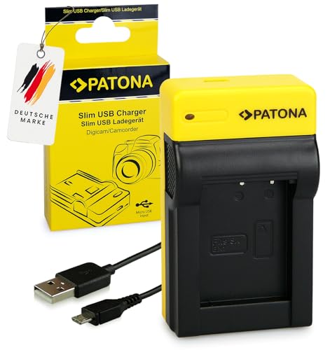 PATONA Slim Ladegerät für NP-BX1 NPBX1 BX1 Akkus Kompatibel mit Sony DSC-RX1R II DSC-HX50 DSC-HX60 DSC-HX300 DSC-HX400 DSC-WX500 DSC-RX100 II III IV V von PATONA