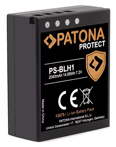 PATONA V1 Protect BLH-1 PS-BLH-1 Akku (2040mAh) mit NTC-Sensor und V1 Gehäuse - Intelligentes Akkusystem - neueste Generation von PATONA