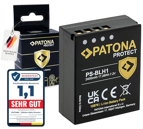 PATONA V1 Protect BLH-1 PS-BLH-1 Akku (2040mAh) mit NTC-Sensor und V1 Gehäuse - Intelligentes Akkusystem - neueste Generation von PATONA