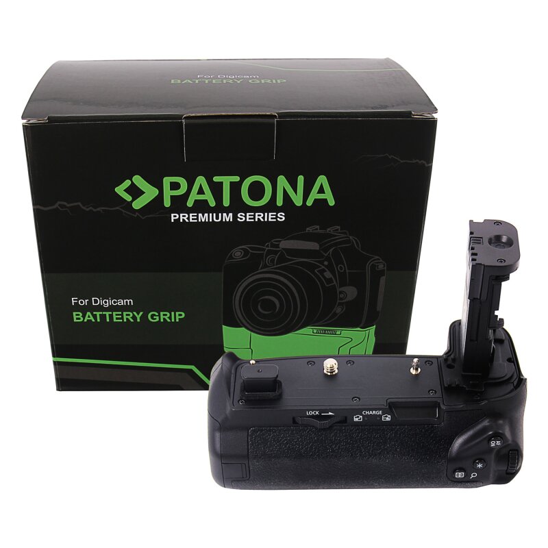 Premium Batteriegriff BG-E22 für Canon EOS-R für 2 x LP-E6N Akku inkl. Fernbedienung von PATONA