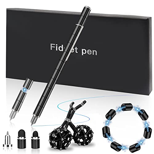 PATRICHOR Fidget Gel Pen Geschenke - Lustige Geschenk für Ihn, Neuheit Geburtstagsgeschenk für Männer, Beste Freundin, Freund, Papa,Mann-Coole Sachen für Teenager Mädchen Jungs Geschenke(Schwarz) von PATRICHOR