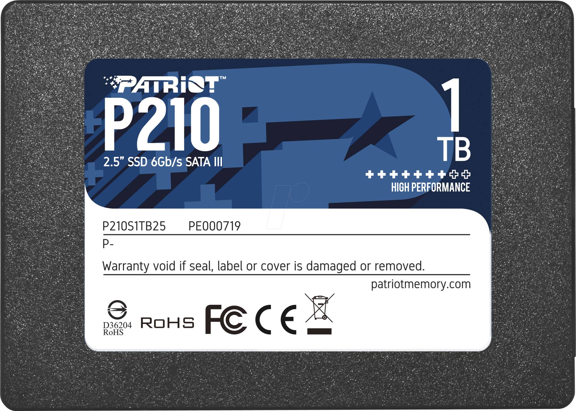 P210S1TB25 - Patriot P210 2,5'' SSD, 1 TB von PATRIOT MEMORY