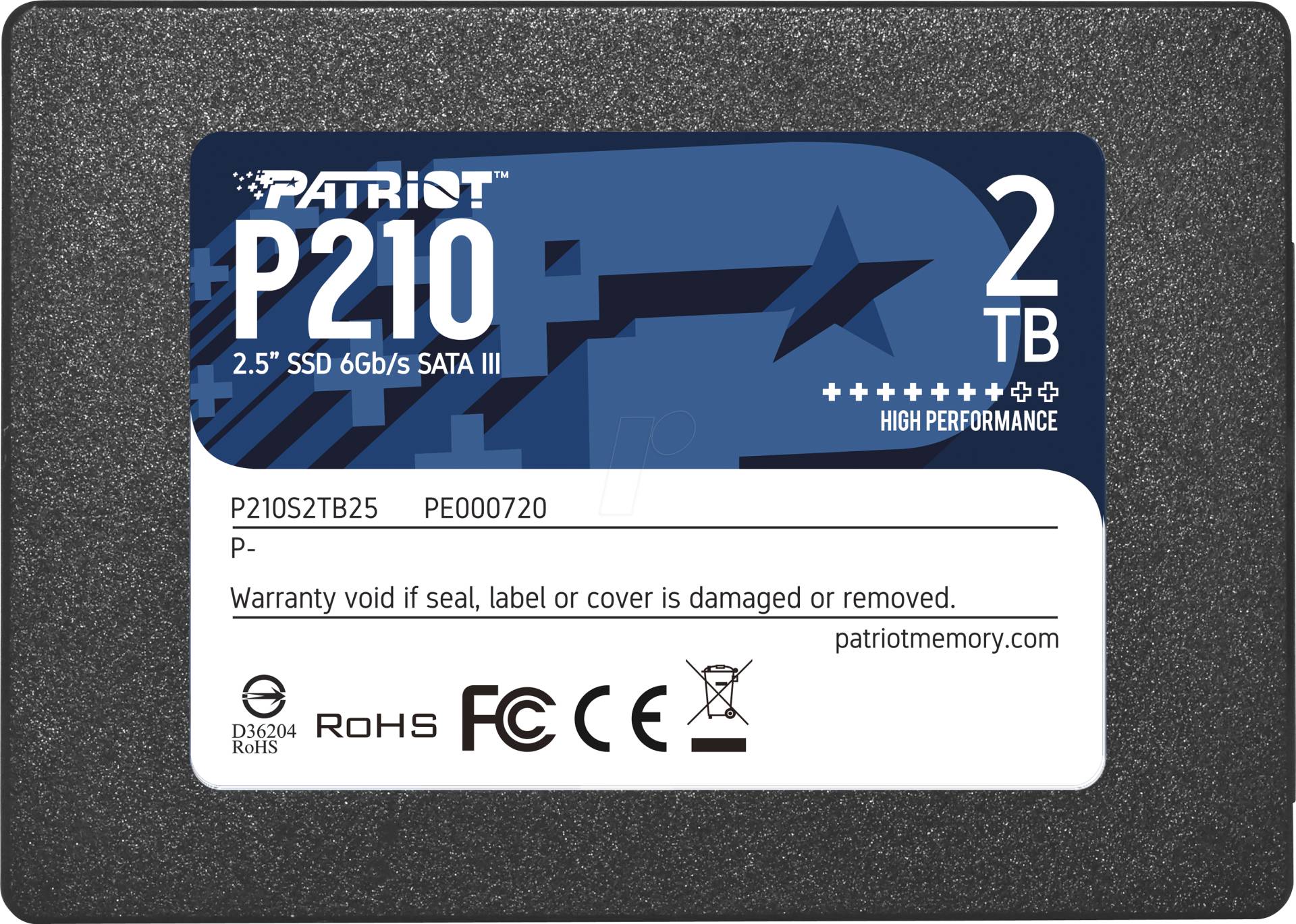 P210S2TB25 - Patriot P210 2,5'' SSD, 2 TB von PATRIOT MEMORY