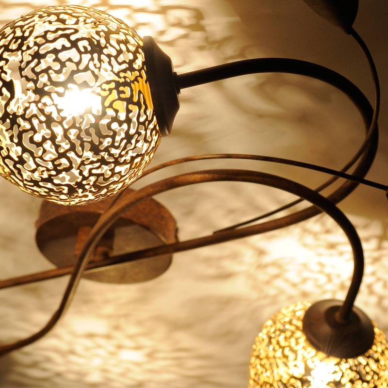 Paul Neuhaus Deckenlampe Greta, 72 cm, 4-flg., Metall, G9 von PAUL NEUHAUS