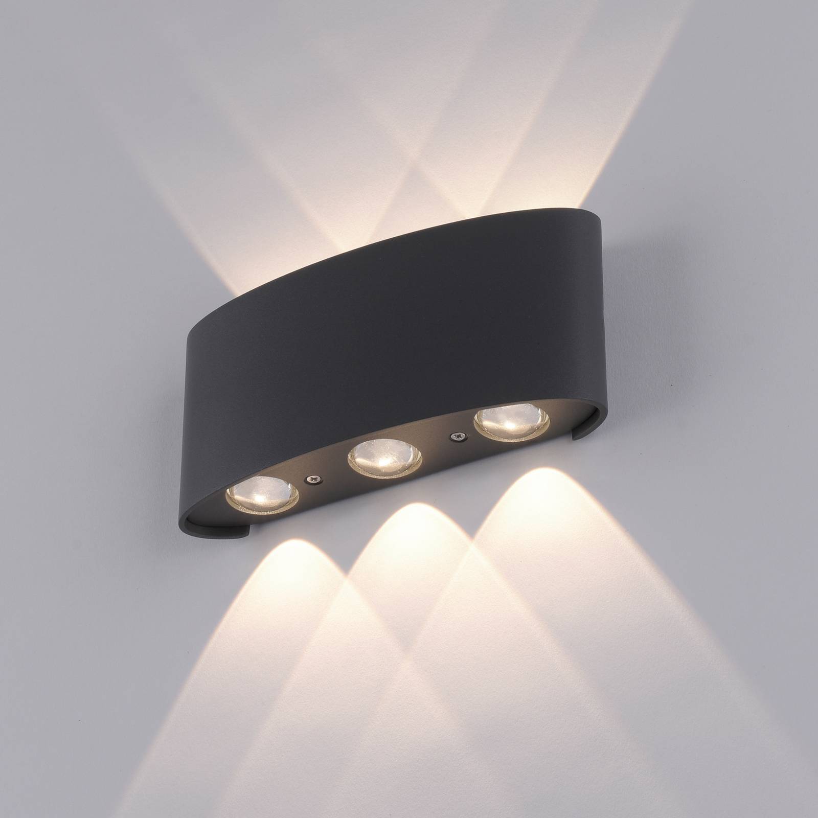 Paul Neuhaus LED-Außenwandleuchte Carlo, 17 cm, 6-flg., IP54 Paul Neuhaus LED-Außenwandleuchte Carlo, 17 cm, 6-flg., IP54 von PAUL NEUHAUS