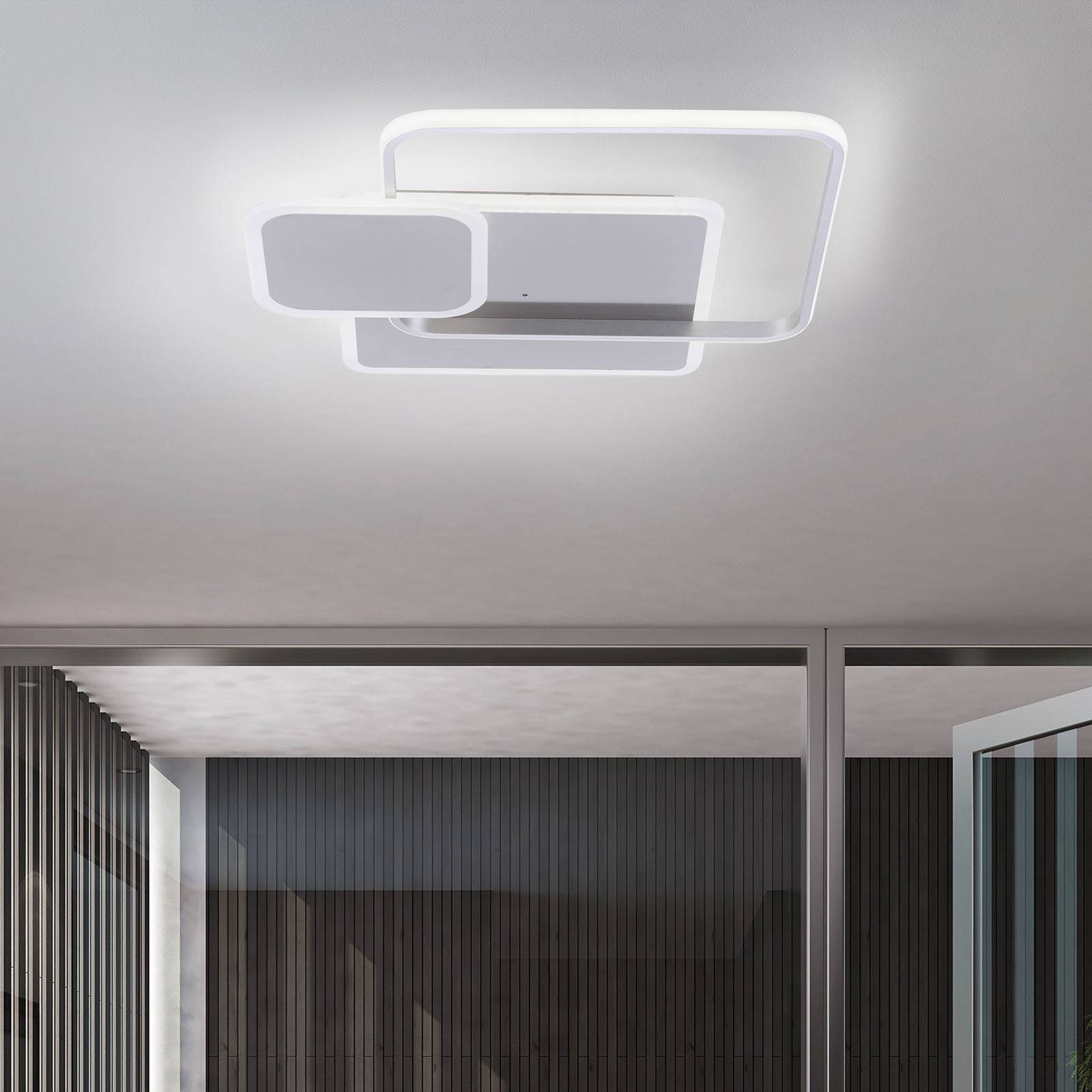 LED-Deckenleuchte Emilio mit Fernbedienung, eckig LED-Deckenleuchte Emilio mit Fernbedienung, eckig von PAUL NEUHAUS