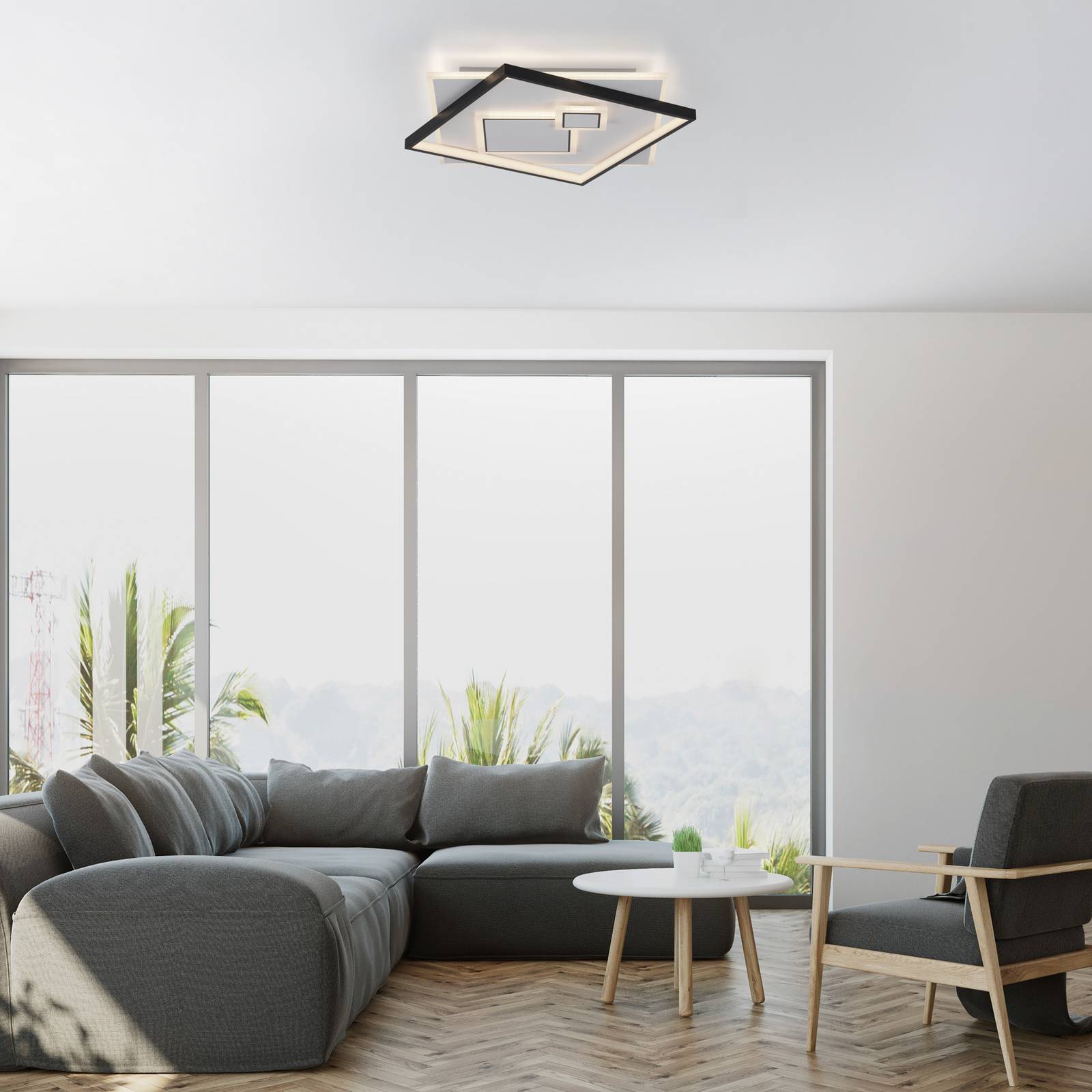 LED-Deckenleuchte Mailak 57x57cm LED-Deckenleuchte Mailak 57x57cm von PAUL NEUHAUS
