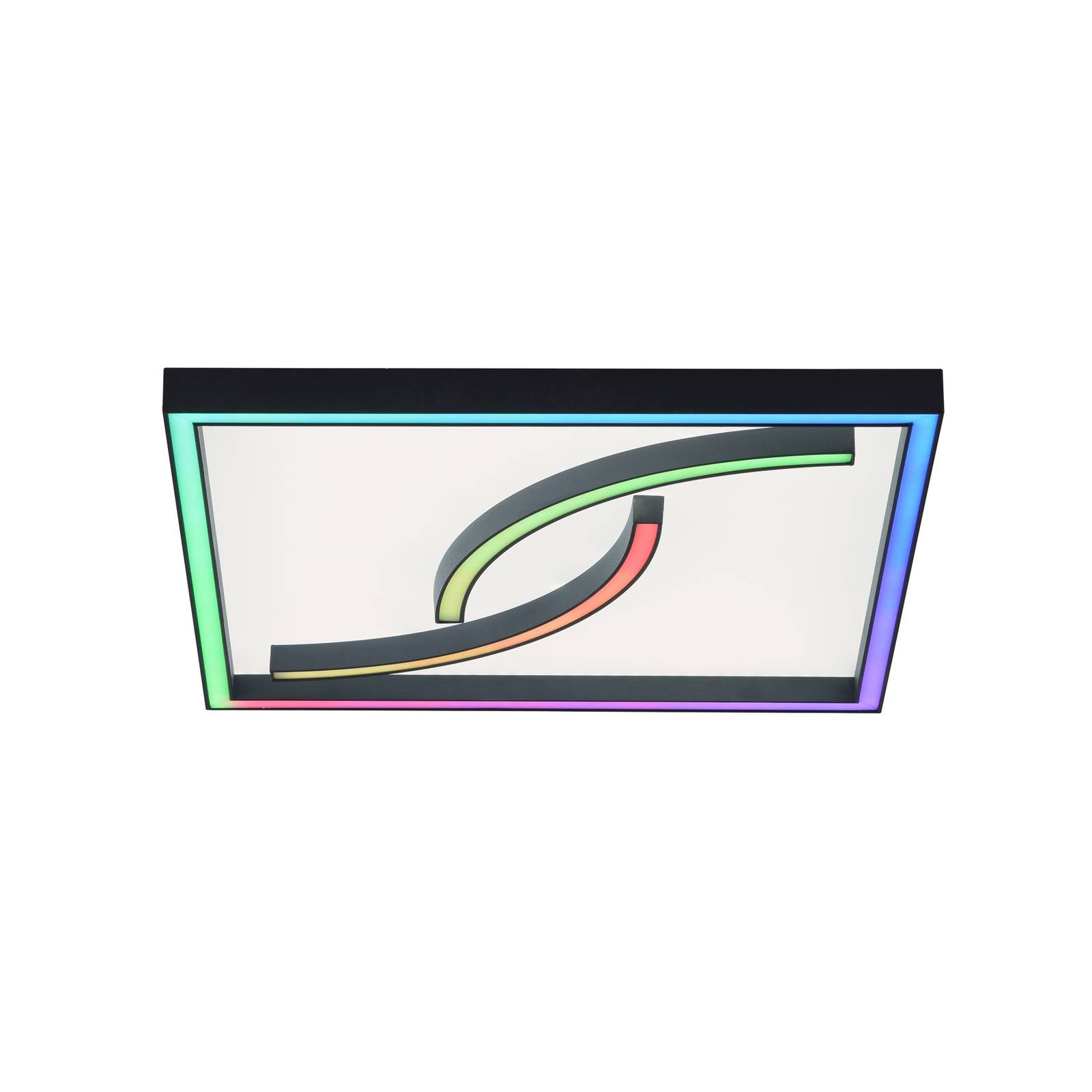 LED-Deckenleuchte Serpent, dimmbar, RGBW, Quadrat LED-Deckenleuchte Serpent, dimmbar, RGBW, Quadrat von PAUL NEUHAUS