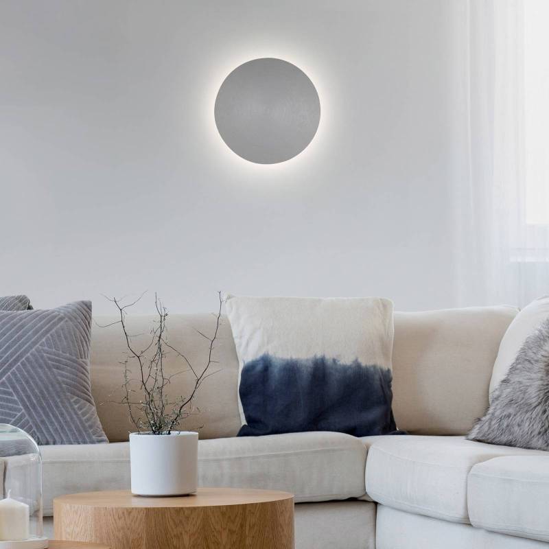 LED-Wandleuchte Akku Puntua Ø 18 cm grau von PAUL NEUHAUS
