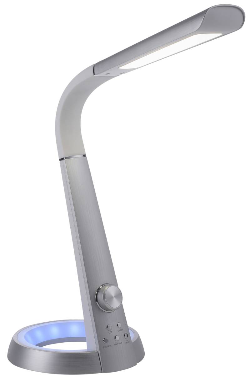 PAUL NEUHAUS LED-Tischleuchte aluminiumfarbig, 7,3 W, 780 lm, CCT, RGB von PAUL NEUHAUS