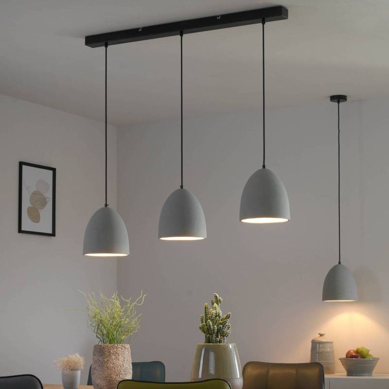 Paul Neuhaus Hängeleuchte Eton, 3.flg., 100 cm, Beton, G9 von PAUL NEUHAUS