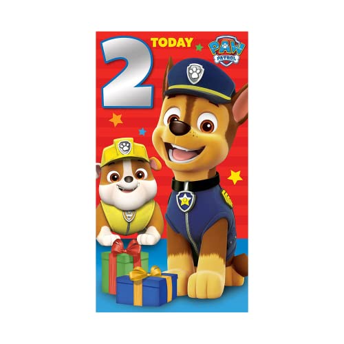 Paw Patrol Offizielle Geburtstagskarte zum 2. Geburtstag, zum 2. Geburtstag von PAW PATROL