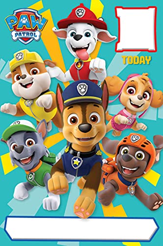 Paw Patrol Offizielle personalisierte Geburtstagskarte, inklusive Aufkleberbogen zum Personalisieren von PAW PATROL