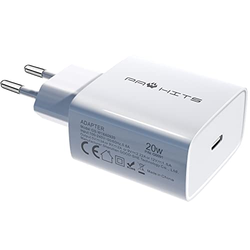 PAWHITS USB C Handy Ladegerät Adapter Unterstützt 20W PD SchnellladungKompatibel für Samsung, Huawei, iPhone 13/13 Pro/13 Pro Max 12/12 Mini/12 Pro/12 Pro Max 11 SE iPad PAWHITS USB C Handy Ladegerät Adapter Unterstützt 20W PD SchnellladungKompatibel für Samsung, Huawei, iPhone 13/13 Pro/13 Pro Max 12/12 Mini/12 Pro/12 Pro Max 11 SE iPad von PAWHITS