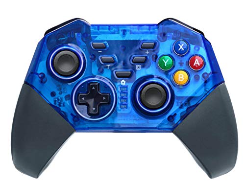Pawhits Wireless Pro Controller Gyro Axis Dual Shock Gamepad Joypad, Blau von PAWHITS