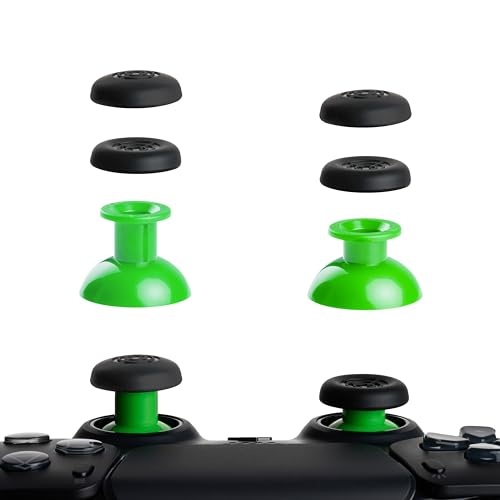 PAXO ® SmartSticks | Professionelle PS5 Controller Thumbsticks, Soft, griffig & stylisch | Fester Sitz, patentiertes Schnellwechselsystem, Analogsticks, PS5 Grün von PAXO