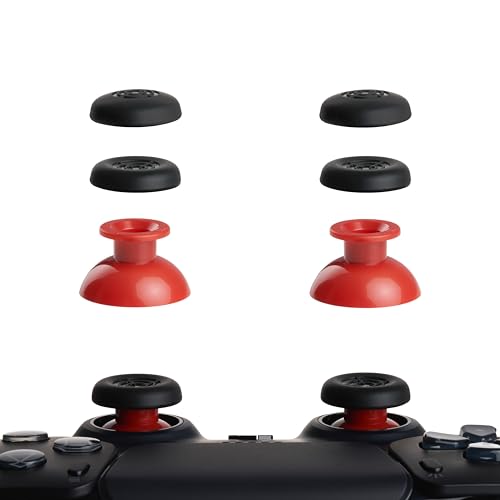 PAXO ® SmartSticks | Professionelle PS5 Controller Thumbsticks, Soft, griffig & stylisch | Fester Sitz, patentiertes Schnellwechselsystem, Analogsticks, PS5 Rot von PAXO