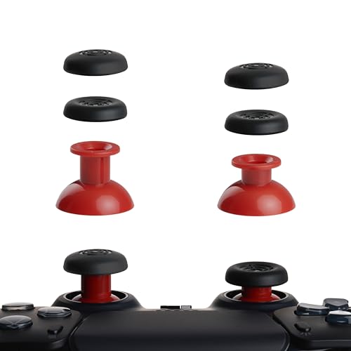 PAXO ® SmartSticks | Professionelle PS5 Controller Thumbsticks, Soft, griffig & stylisch | Fester Sitz, patentiertes Schnellwechselsystem, Analogsticks, PS5 rot von PAXO