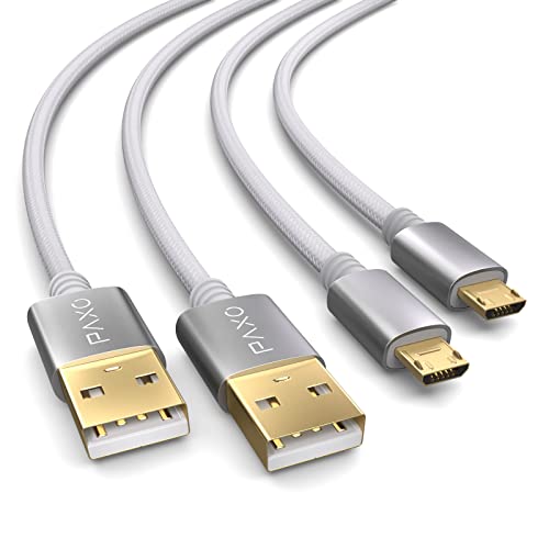 2x PS4 Controller Ladekabel, 4m Kabel für Playstation 4, Sony PS4, PS4 Slim, Microsoft Xbox One Controllers, Micro USB Ladekabel, weiß 2x PS4 Controller Ladekabel, 4m Kabel für Playstation 4, Sony PS4, PS4 Slim, Microsoft Xbox One Controllers, Micro USB Ladekabel, weiß von PAXO