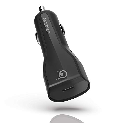 Auto USB C Ladegerät unterstützt Quick Charge 4.0 Plus & Power Delivery - 27W Auto Lade-Adapter - Zigarettenanzünder KFZ Ladegerät mit 12V | Schnellladegerät für Apple iPhone, Samsung, Huawei, etc. von PAZZiMO