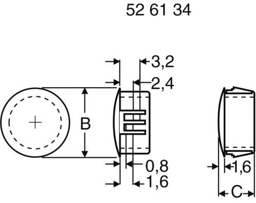 PB Fastener 430 2604 Lochstopfen Plattenstärke (max.) 6.4mm Kunststoff Weiß von PB Fastener