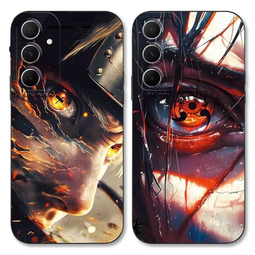 PBNDJVG 2 Stück Handyhülle für Samsung Galaxy A55 5G Hülle 6.5'', Anime Cartoon Uchiha Itachi Sasuke Manga Muster Schutzhülle Jungs Case Schutz der Linse Design Silikon TPU Cover Stoßfest, Schwarz PBNDJVG 2 Stück Handyhülle für Samsung Galaxy A55 5G Hülle 6.5'', Anime Cartoon Uchiha Itachi Sasuke Manga Muster Schutzhülle Jungs Case Schutz der Linse Design Silikon TPU Cover Stoßfest, Schwarz von PBNDJVG