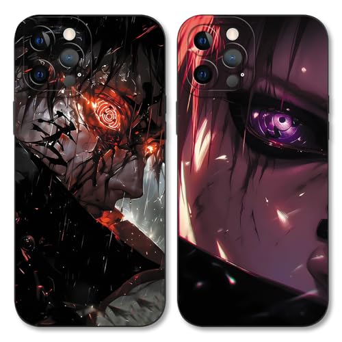 PBNDJVG 2 Stück Handyhülle für Xiaomi Redmi Note 14 Hülle 6.67'', Anime Motiv Cartoon Uchiha Itachi Sasuke Muster Schutzhülle Jungs Case Schutz der Linse Design Silikon TPU Cover Stoßfest, Schwarz PBNDJVG 2 Stück Handyhülle für Xiaomi Redmi Note 14 Hülle 6.67'', Anime Motiv Cartoon Uchiha Itachi Sasuke Muster Schutzhülle Jungs Case Schutz der Linse Design Silikon TPU Cover Stoßfest, Schwarz von PBNDJVG