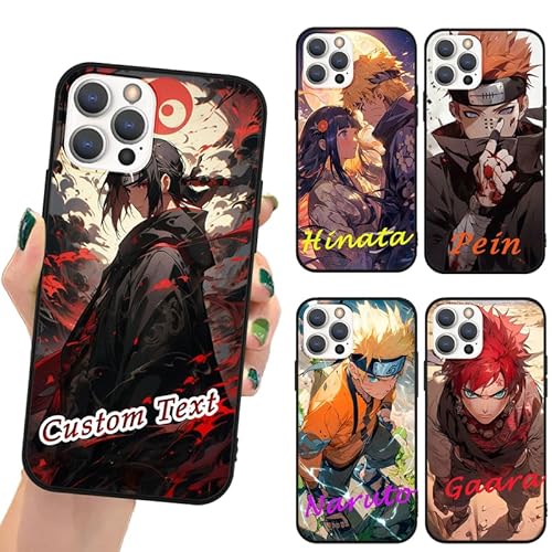 PBNDJVG Personalisierte Handyhülle für Xiaomi Redmi Note 11 Pro(4G/5G) 2022 Hülle 6.67'', Anime Uchiha Itachi Kakashi Sasuke Madara Minato Hinata Gaara Manga Muster Foto Text Custom Schutzhülle TPU von PBNDJVG