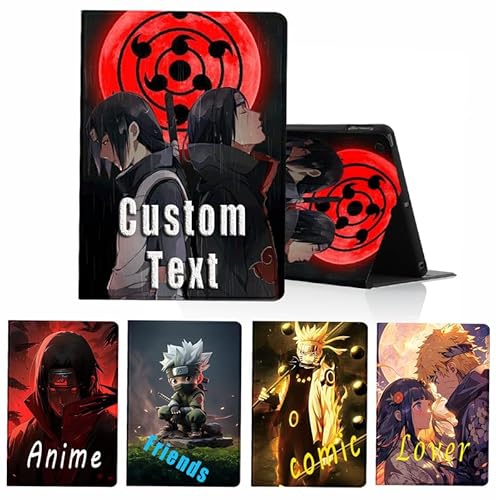 Personalisierte Tablet Hülle für Apple iPad (2022) 10.9'' Hülle, Anime Naruto Uchiha Itachi Kakashi Sasuke Madara Minato Hinata Gaara Manga Personalisiert SchutzHülle Text Individuelle Custom Case von PBNDJVG