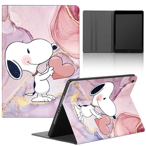 Tablet Hülle für iPad Mini 6 8.3" Modell 2021,Silicone Stoßfeste Schutzhülle mit Karikatur Snoopy Anime Muster PU Leder Flip Halten Sie vorne Case Verstellbar Ständer Tablet Folio,S1 von PBNDJVG