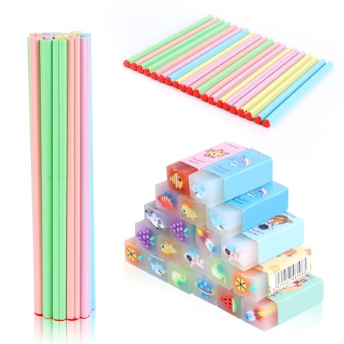 PBUSPU Bleistifte mit Radiergummi Kinder Set, 20 Lustige Radiergummis Kinder 20 liebevoll Bleistift Kinder, Geburtstagsgeschenke, Schulbedarf für Kinder PBUSPU Bleistifte mit Radiergummi Kinder Set, 20 Lustige Radiergummis Kinder 20 liebevoll Bleistift Kinder, Geburtstagsgeschenke, Schulbedarf für Kinder von PBUSPU
