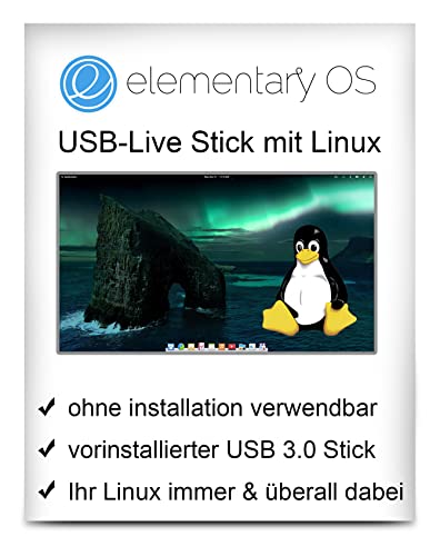 Linux Elementary OS mit 64 Bit - Live Version - bootfähig - Betriebssystem von PC Billiger