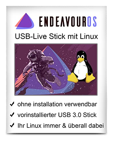 Linux EndeavourOS mit 64 Bit - Live Version - bootfähig - Betriebssystem von PC Billiger