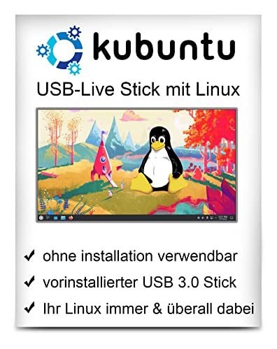 Linux Kubuntu mit 64 Bit - Live Version - bootfähig - Betriebssystem von PC Billiger