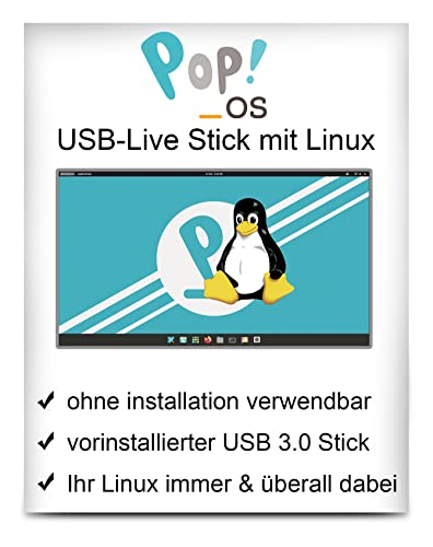 Linux Pop!_OS mit 64 Bit - Live Version - bootfähig - Betriebssystem von PC Billiger
