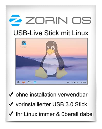Linux Zorin OS mit 64 Bit - Live Version - bootfähig - Betriebssystem von PC Billiger