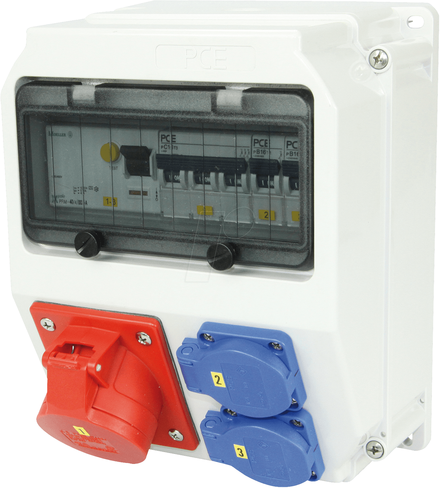 CEE-WVT-F 32 - CEE-Wandverteiler 2LS, 1FI CEE-WVT-F 32 - CEE-Wandverteiler 2LS, 1FI von PC ELECTRIC