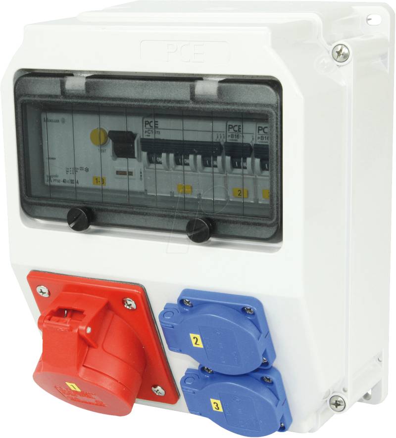 CEE-WVT-F 32 - CEE-Wandverteiler 2LS, 1FI von PC ELECTRIC