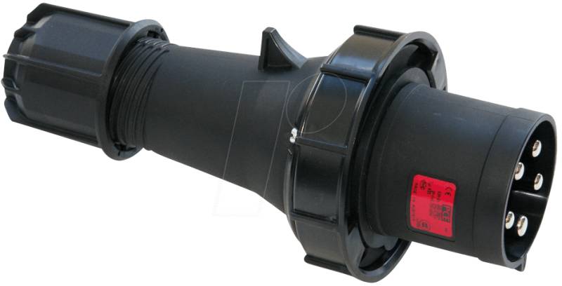 TWIST 035-6XS - TWIST-Stecker - 63A, 5p 6h IP67 - schwarz von PC ELECTRIC