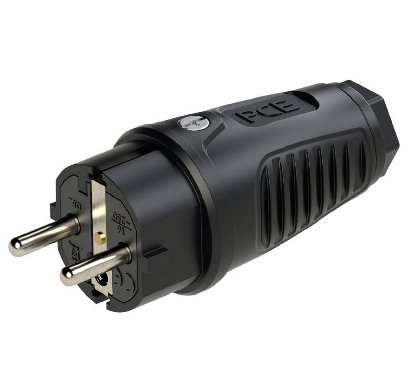 PC Electric PC Electric 0522-ss Schutzkontaktstecker Vollgummi Schwarz IP54 Steckernetzteil von PC Electric