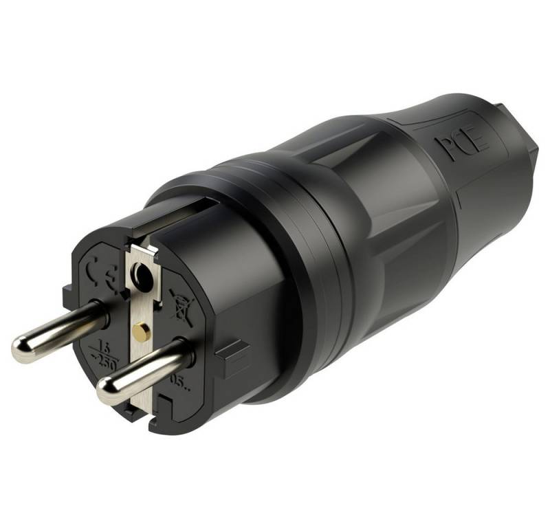 PC Electric PC Electric 05721-ss Schutzkontaktstecker Kunststoff 250 V Schwarz IP Steckernetzteil von PC Electric