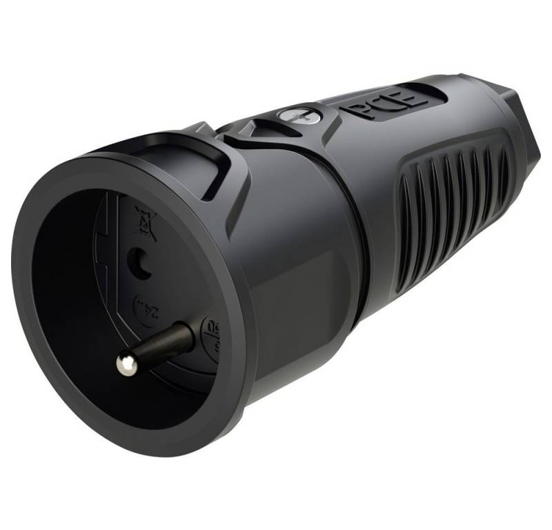 PC Electric PC Electric 2410-ssc Schutzkontaktkupplung Gummi 250 V Schwarz IP20 Steckernetzteil von PC Electric