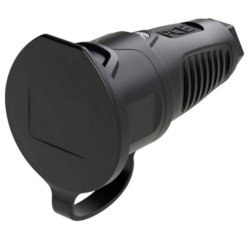 PC Electric PC Electric 2411-ss Schutzkontaktkupplung Gummi 250 V Schwarz IP54 Steckernetzteil von PC Electric