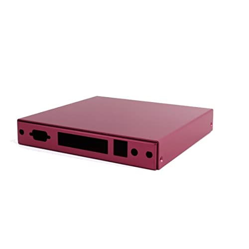 PC Engines CASE1D4REDU - Gehäuse für die APU4 Board Serie, 4X LAN, 2X USB, rot von PC Engines