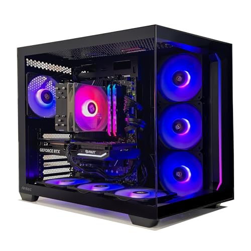 PC GAMING Gaming PC Aqua C5 4070S Black - AIRCOOLING 120mm Argb - ANTEC ARGB C5 Black Gehäuse - MSI B760-P WiFi - Corsair SL RGB 16GB 3600 BK - 1TB NVME SSD PCIE4.0 - Windows 11 Pro von PC GAMING