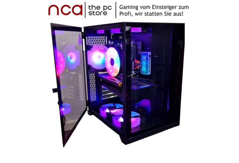 PC Store NCA Diorama 5 GHz Gaming-PC (Intel Core i9, RTX 4070 SUPER, 16GB RAM 240GB SSD ohne HDD GB RAM, Wasserkühlung, RGB Lüfter mit Controller und Fernbedienung, Windows 11 Pro) von PC Store NCA