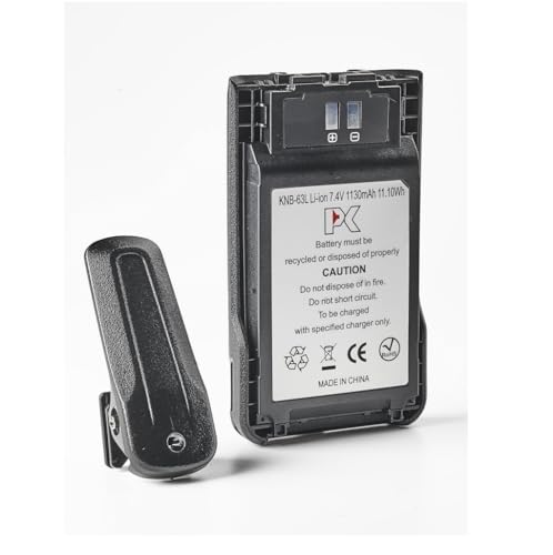 Akku KNB-63L LI-Ion 7,4 V 1130 mAh für Kenwood mit Clip Akku KNB-63L LI-Ion 7,4 V 1130 mAh für Kenwood mit Clip von PC