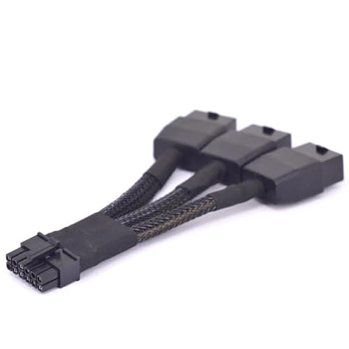 PC24 Shop & Service 12VHPWR auf 3x 8Pin Stromkabel PCIe 5.0 ATX 3.0 600Watt 16pin Stecker auf 3x 8pin Stecker für Grafikkarten RTX 4070Ti, RTX 4080, RTX 4090 von PC24 Shop & Service